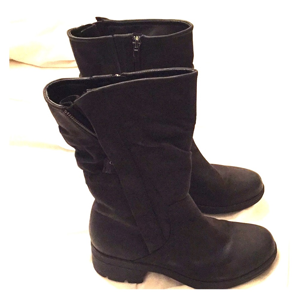 Black Clarks Size 8 Moto boot